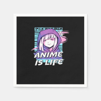 Peekaboo Anime Funny Serviette