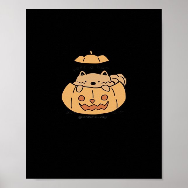 Peekaboo Autumn Vibes Poster (Vorne)