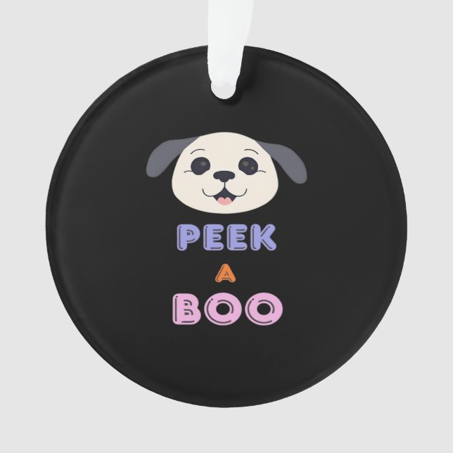 Peekaboo Basic Design Ornament (Vorderseite)