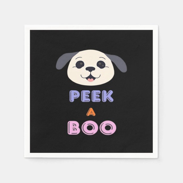 Peekaboo Basic Design Serviette (Vorderseite)