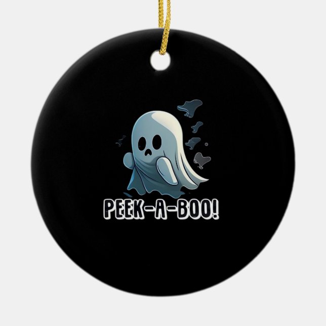 Peekaboo Basic Slogan Keramik Ornament (Vorne)