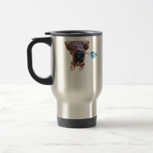 Peekaboo Boxer mit Schmetterlingen Reisebecher