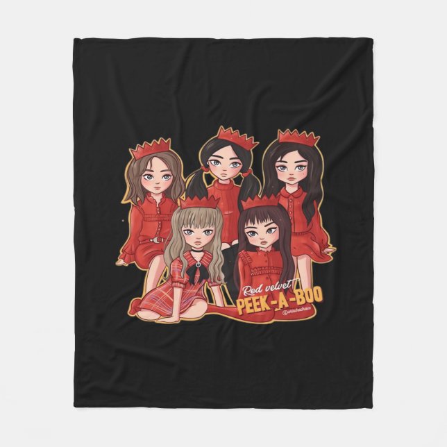 Peekaboo Cozy Herbst Fleecedecke (Vorderseite)