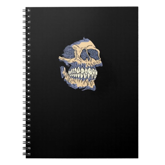 Peekaboo Death Skull Notizblock (Vorderseite)