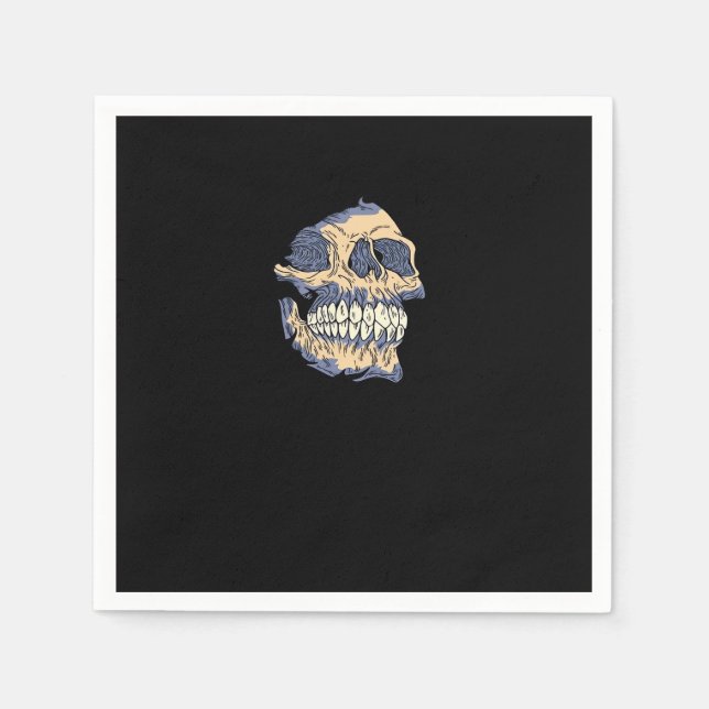 Peekaboo Death Skull Serviette (Vorderseite)