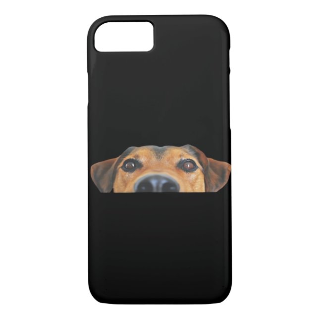 Peekaboo Dog Case-Mate iPhone Hülle (Rückseite)