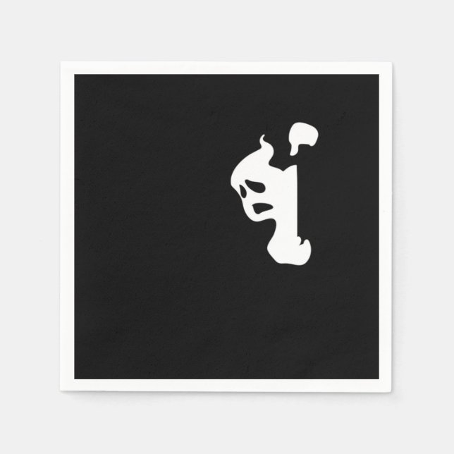 Peekaboo Essential Sloth Halloween Serviette (Vorderseite)