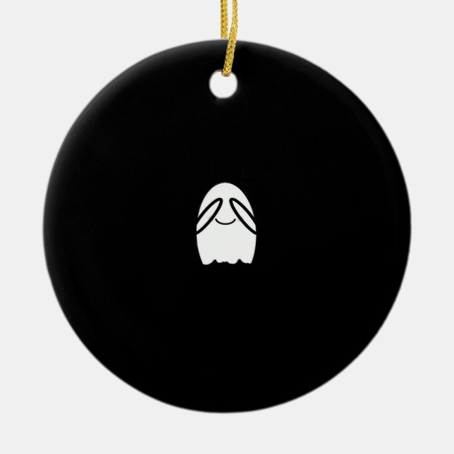 Peekaboo Funny Slogan Keramik Ornament (Vorne)