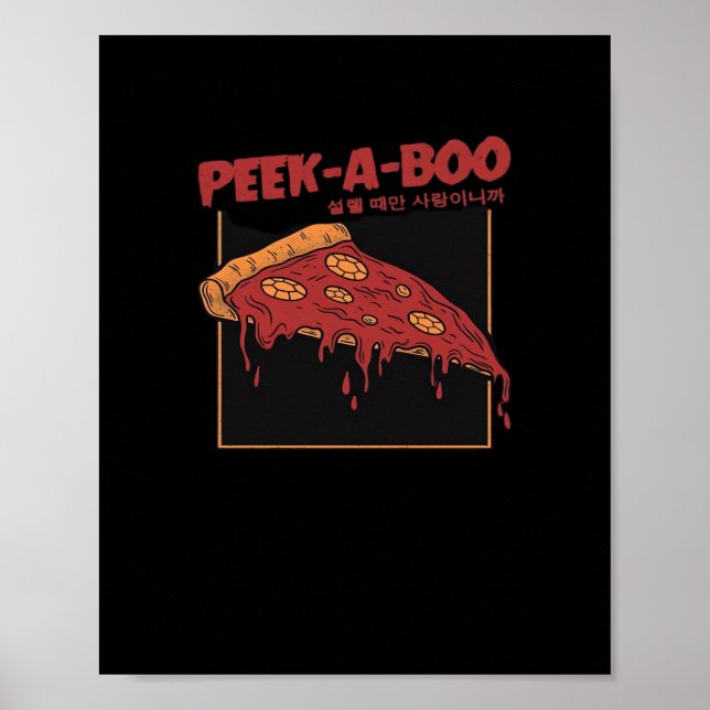 Peekaboo Funny Zitat Poster (Vorne)