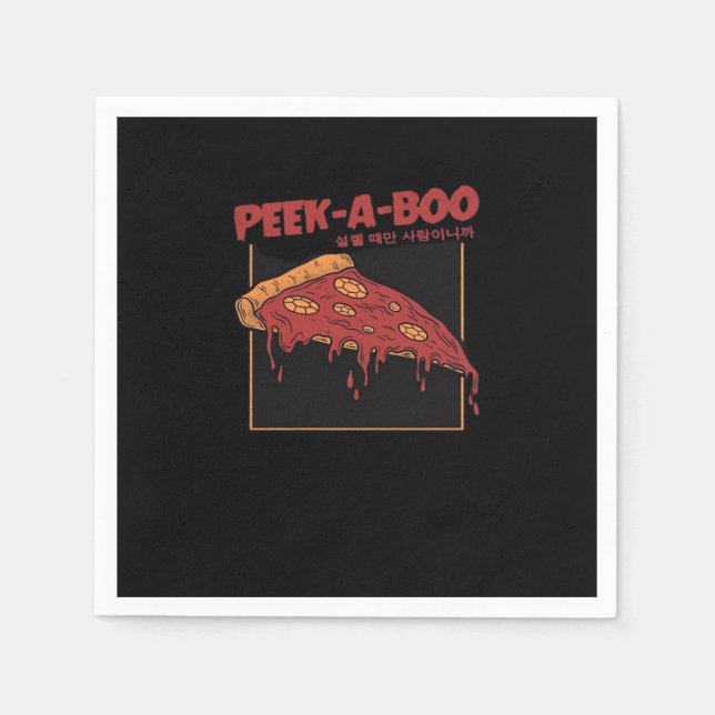 Peekaboo Funny Zitat Serviette (Vorderseite)