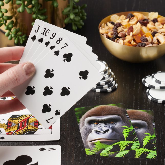 Peekaboo Gorilla, Kartenspiel Spielkarten (In Situ)