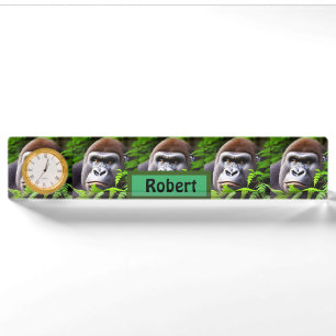 Peekaboo Gorilla, Namplate-Uhr anpassen Namensplakette