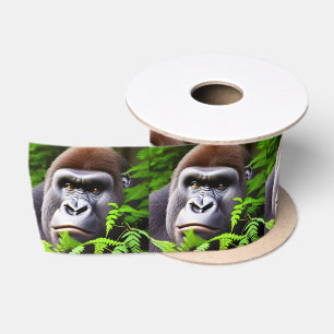 Peekaboo Gorilla, Satin Ribbon Satinband