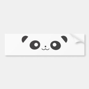Peekaboo-Panda Autoaufkleber