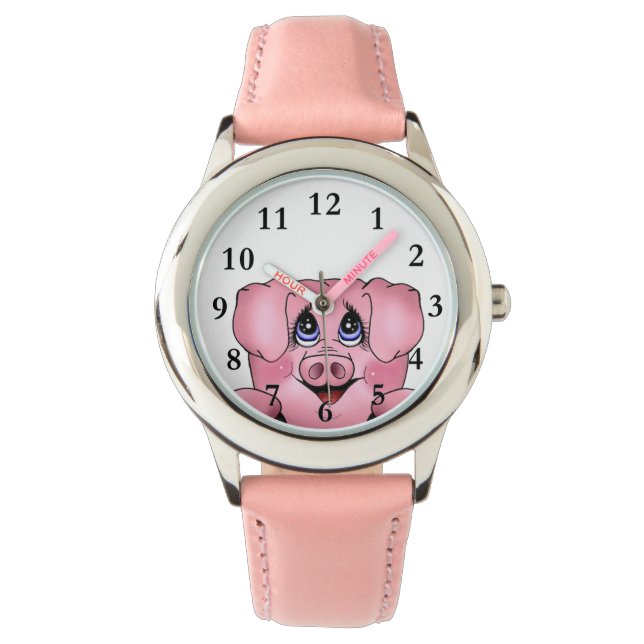 Peekaboo Piggy Watch Armbanduhr (Vorderseite)