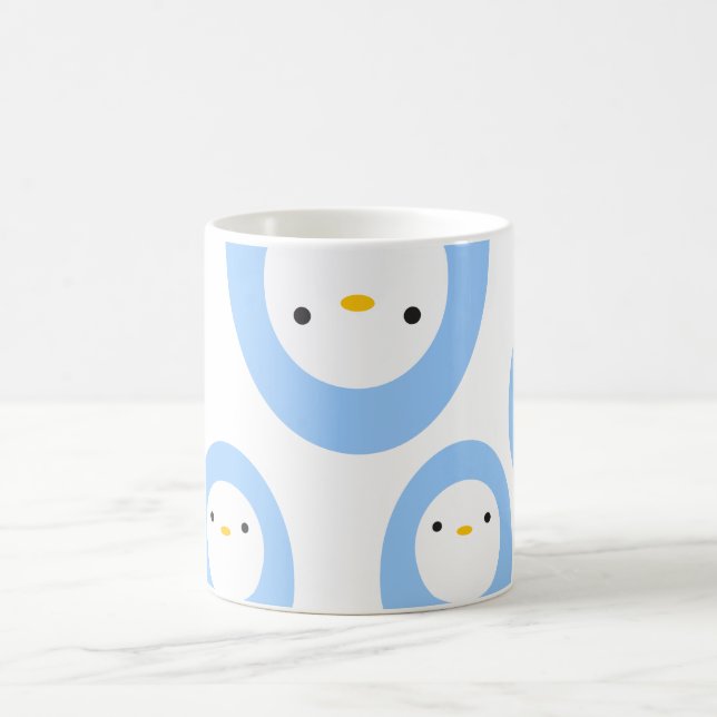 Peekaboo-Pinguine Kaffeetasse (Mittel)