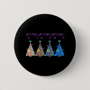 Peekaboo Reindeer Classic Button