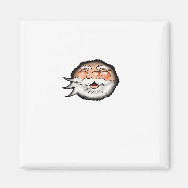 Peekaboo Santa Classic Magnet (Vorne)