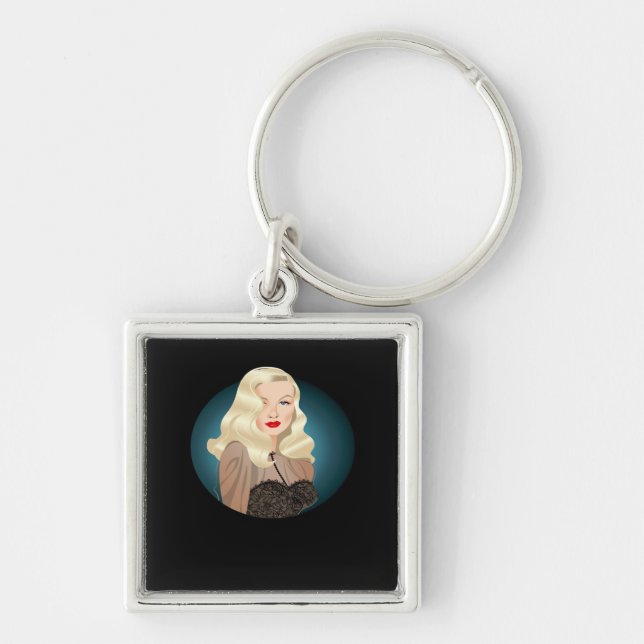 Peekaboo Spooky Zitat Schlüsselanhänger (Vorne)