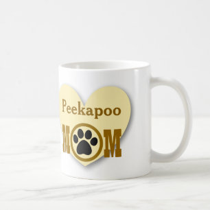 Peekapoo Mama Hund Lover Paw Druckgeschenk HY8 Kaffeetasse