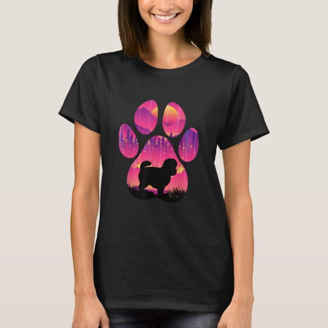 Peekapoo Paw Mama Vater Hunde Männer T-Shirt (Vorderseite)