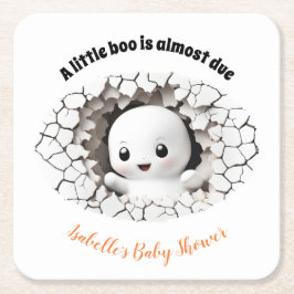 Peeking Boo Ghost Baby Shooting Paper Untersetzer
