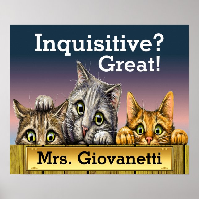 Peeking Cats Poster (Vorne)