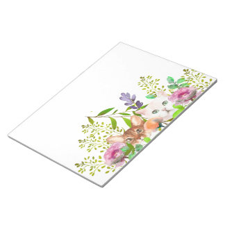 Peeking Cats Wasserfarbe Notizblock