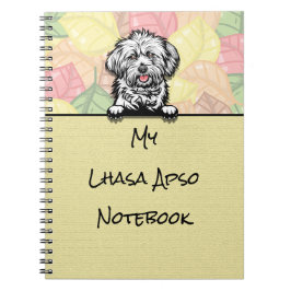 Peeking Cute Lhasa Apso carnet