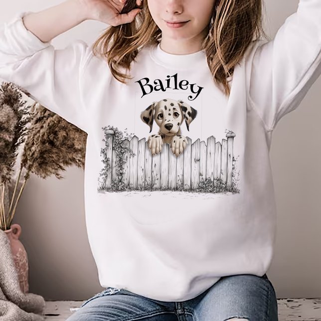 Peeking Dog Customisable T-Shirt (Von Creator hochgeladen)