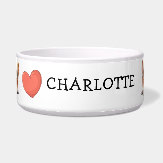 Peeking Gold Corgi Customize Theme Napf (Vorderseite)