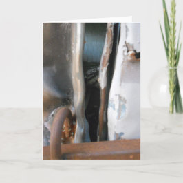 "Peeking in Lowertown Depot" Geburtskarte Karte