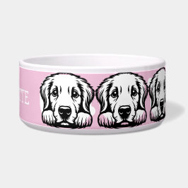 Peeking Labrador Pink-Design anpassen Napf