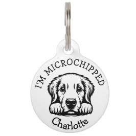 Peeking Labrador Puppy Personalisiert Haustiermarke