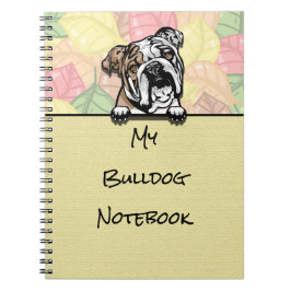 Peeking mignon carnet Bulldog