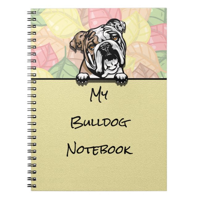 Peeking mignon carnet Bulldog (Devant)