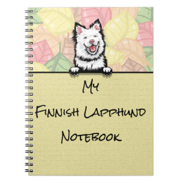 Peeking mignon carnet lapphund finlandais