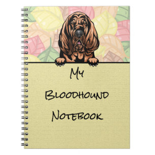 Peeking Niedliches Bloodhound Notebook Notizblock