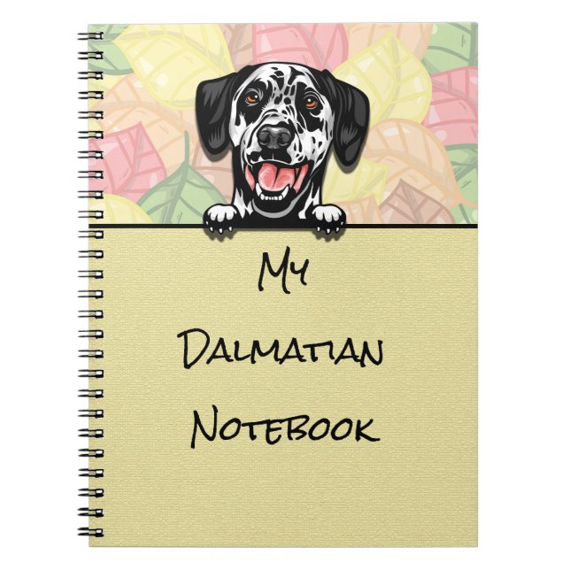 Peeking-Notebook mit Niedlichem Dalmatiner Notizblock (Vorderseite)