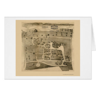 Peekskill auf dem Hudson, NY panoramische Karte -