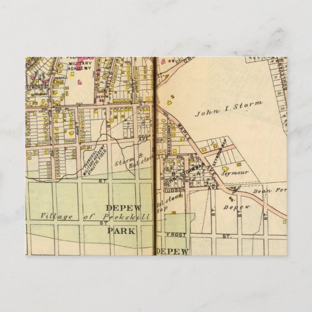 Peekskill, New York 4 Postkarte (Vorderseite)