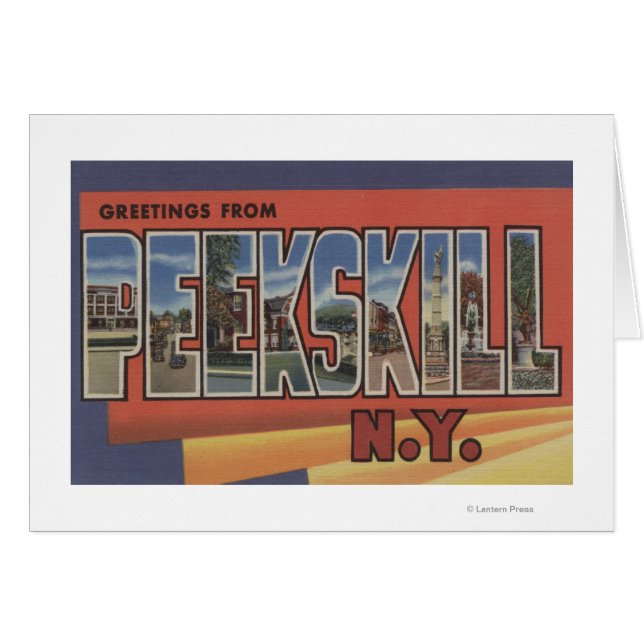 Peekskill, New York - Große Briefszenen (Vorderseite (Horizontal))