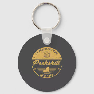 Peekskill New York Hier beginnt meine Geschichte _ Schlüsselanhänger