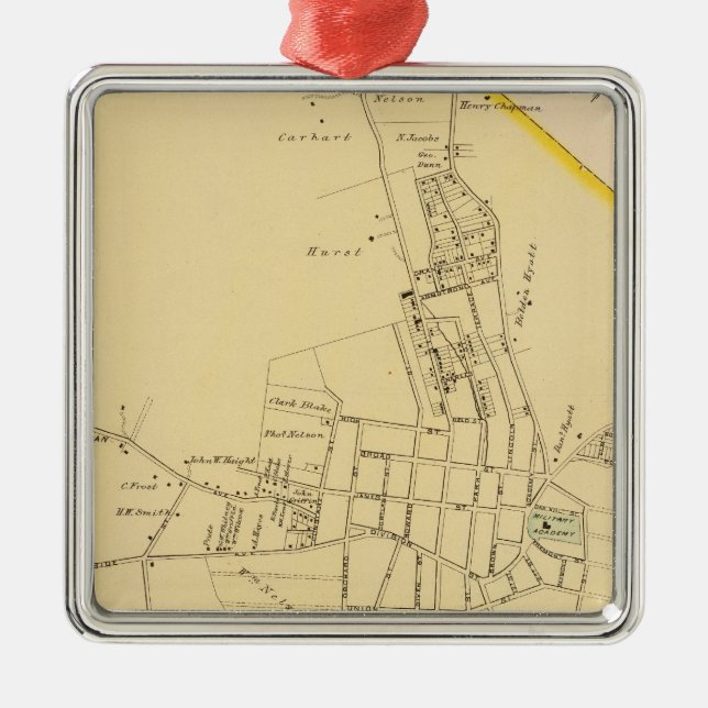 Peekskill, NY Ornament Aus Metall (Vorne)