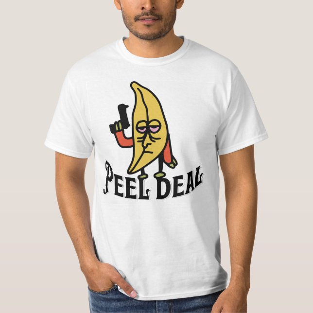 Peel Deal: Go Bananas lustiger Design-T - Shirt (Vorderseite)