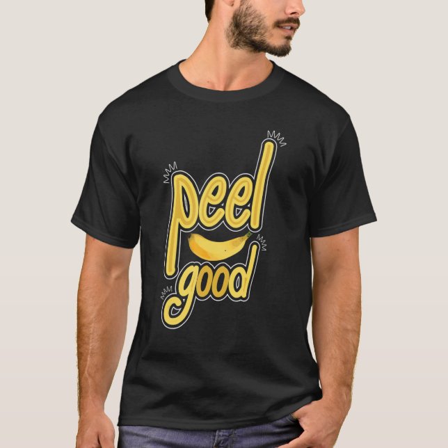 Peel Good Women Banana Gelbe Frucht Liebe T-Shirt (Vorderseite)