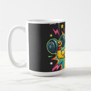 Peel Strong! – Banane Fitness Motivation Kaffeetasse