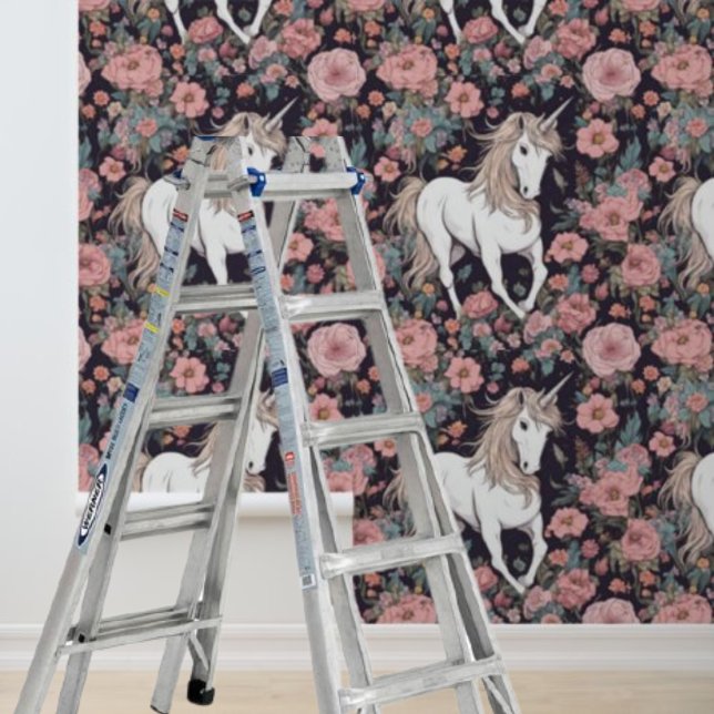 Peel und Stick Wallpaper Unicorn Mythisches Pferd Tapete (Peel and Stick Wallpaper Unicorn Mythical Horse Wallpaper)