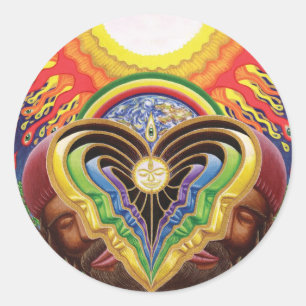 Peeling Bodies Runder Aufkleber