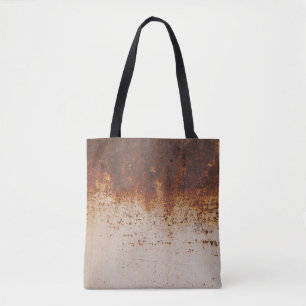 Peeling Farbe, rostige Wandstruktur. Tasche